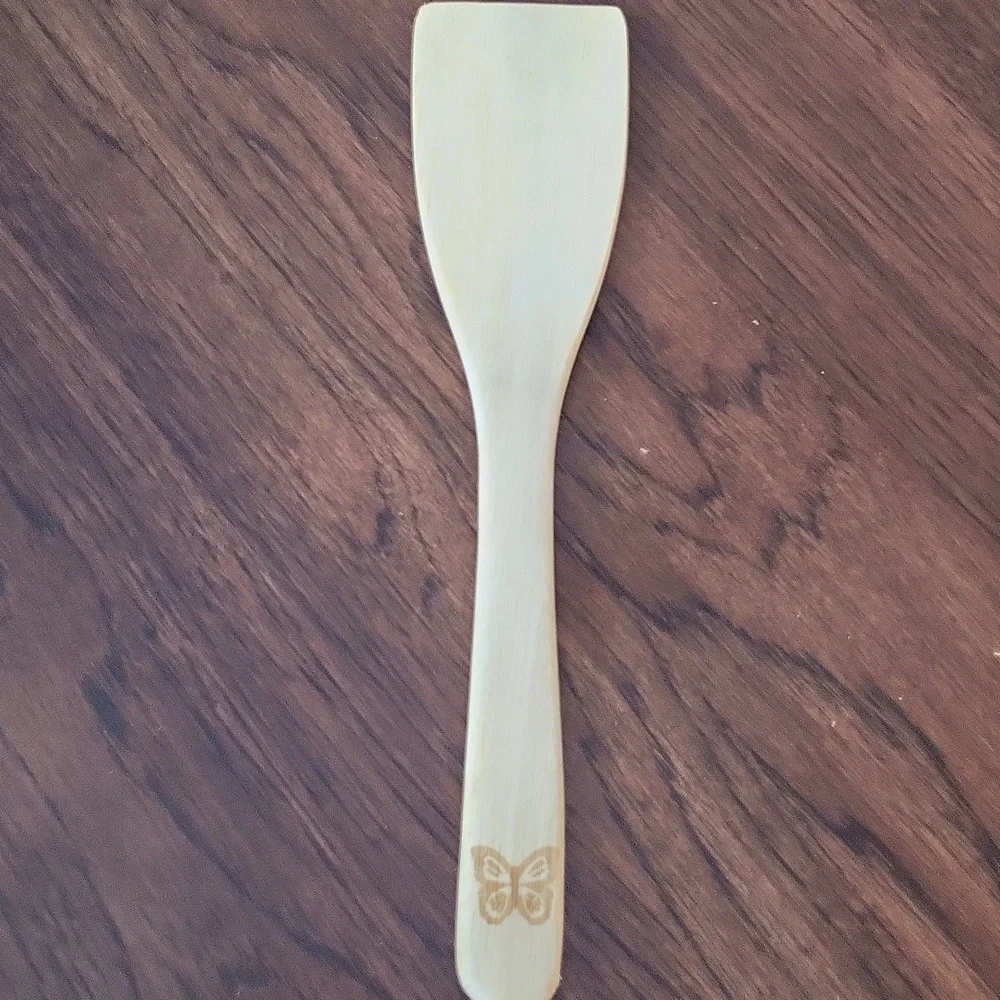 The Pioneer Woman Acacia Wooden Utensil Set with Butterfly Design